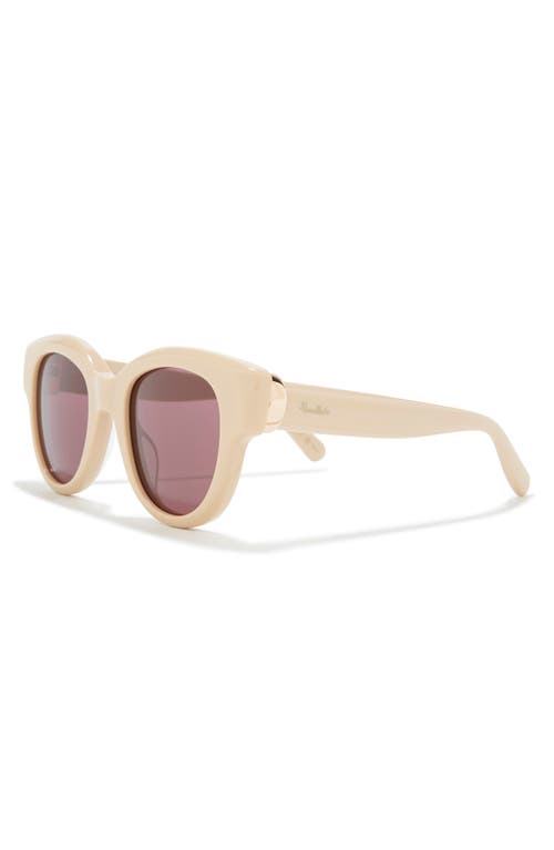 Pomellato 49mm Novelty Round Sunglasses In Nude Violet