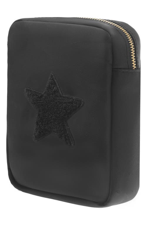 Shop Bloc Bags Mini Star Cosmetics Bag In Black/black