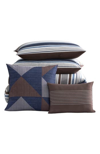 Lucky Brand Monterey Stripe 3-piece Comforter Set In Monterey Comforter Set