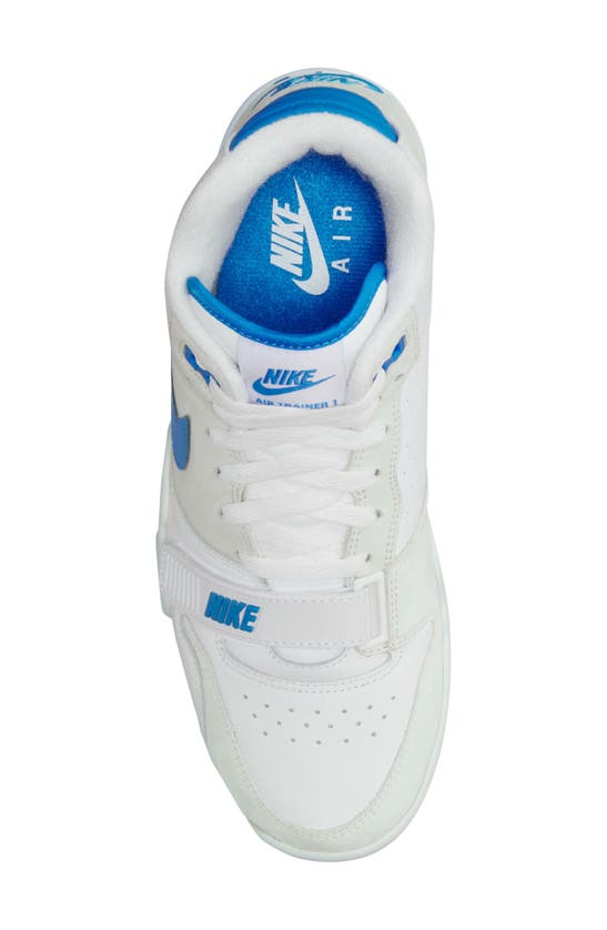 Shop Nike Air Trainer 1 Sneaker In White/ Photo Blue/ White