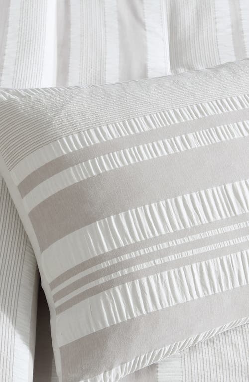 Tahari Black Label Ella 3-piece Comforter Set In White/taupe