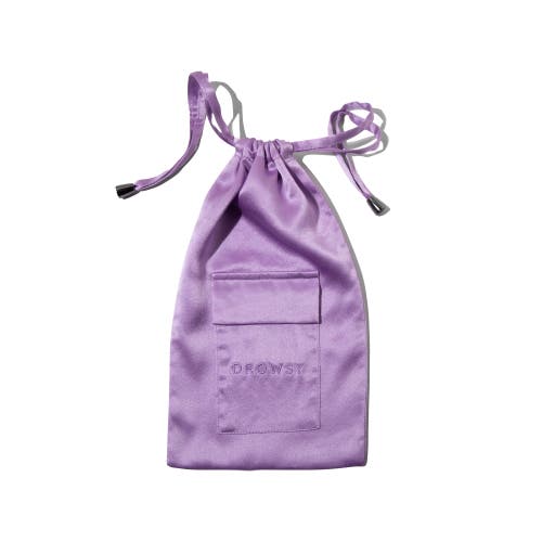 Shop Drowsy Sleep Co . Silk  Carry Pouch In Purple Martini