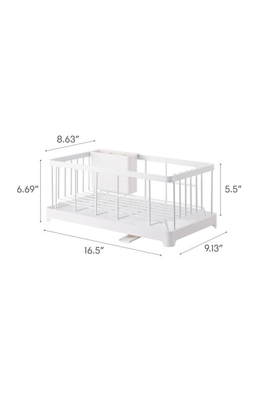 Yamazaki Tower Wire Dish Drainer Rack In White