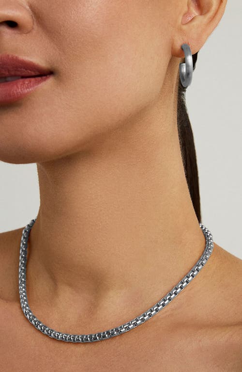 Shop Dean Davidson Softbox Chain Necklace In Silver