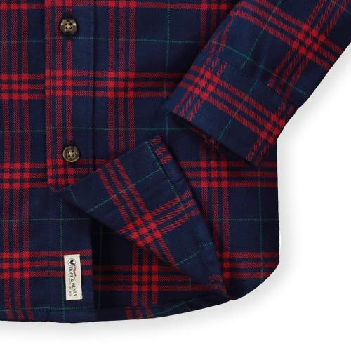 Hope & Henry Baby Boys' Organic Flannel Shirt, Infant In Red