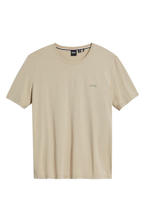 Shop Hugo Boss Boss Mix Match Pajama T-shirt In Light Beige