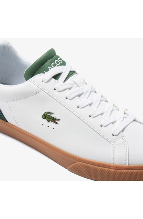Shop Lacoste Lerond Pro Sneaker In White/gum
