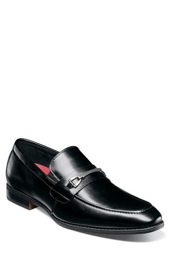 Stacy Adams Novak Moc Toe Slip-on In Black