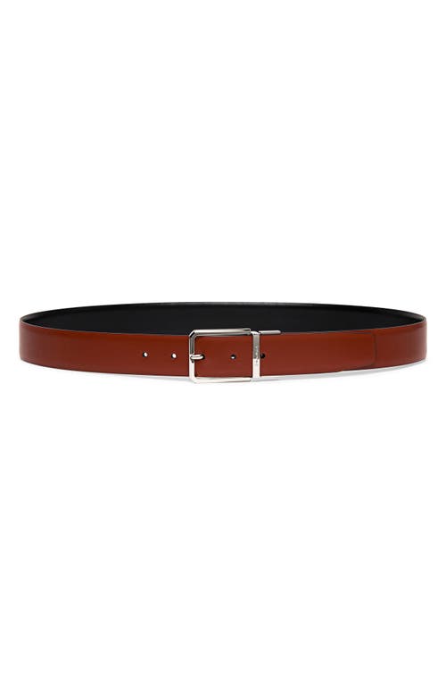 Santoni Reversible Leather Belt Black-Tan at Nordstrom,