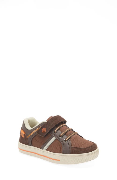 Dream Pairs School Low Top Sneaker In Brown/orange