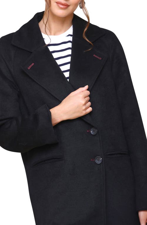 Shop Avec Les Filles Walker Raglan Coat In Black