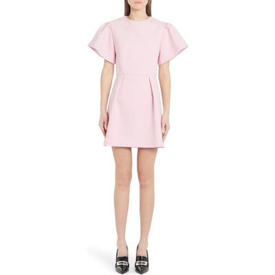 Alexander Mcqueen Exaggerated Sleeve Minidress, US / 40 IT - Pink