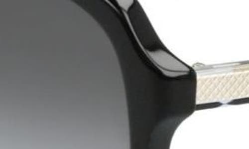 Shop Victoria Beckham 60mm Gradient Round Sunglasses In Black/grey Gradient