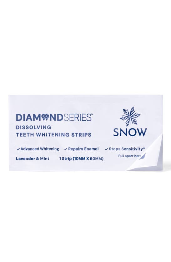 Snow Diamondseries Dissolving Teeth Whitening Strips In White