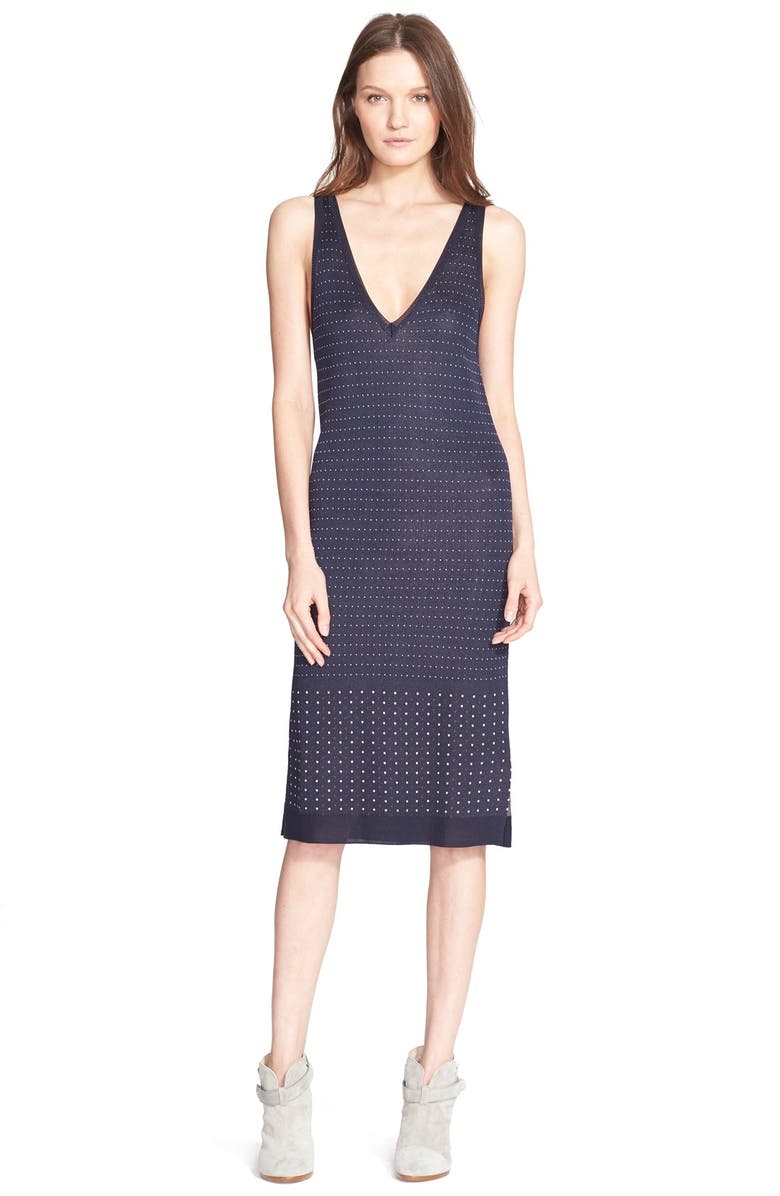 rag & bone 'Isabella' Pin Dot Knit Tank Dress Nordstrom