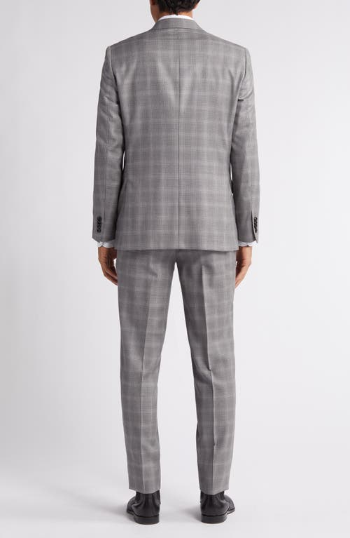 Shop Ted Baker London Jay Slim Fit Plaid Wool Suit In Light Grey