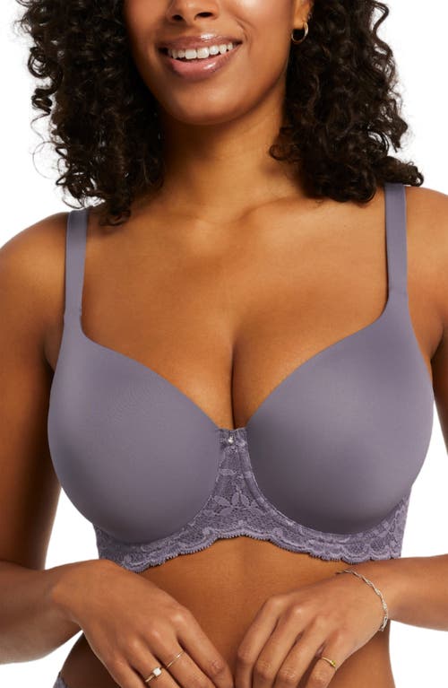 Shop Montelle Intimates Pure Plus Underwire T-shirt Bra In Purple Cloud