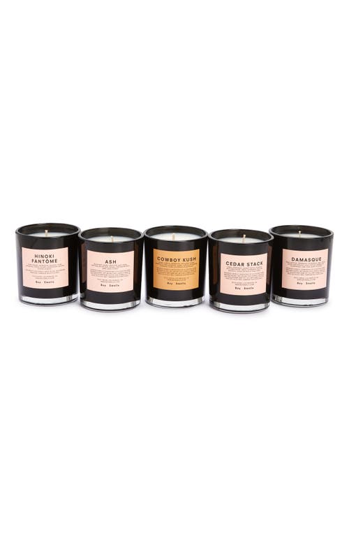 Boy Smells Moody Woods Votive Candle Set $91 Value in Pink