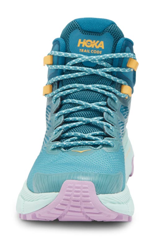 Shop Hoka Trail Code Gore-tex® Hiking Boot In Ocean Mist/sunlit Ocean