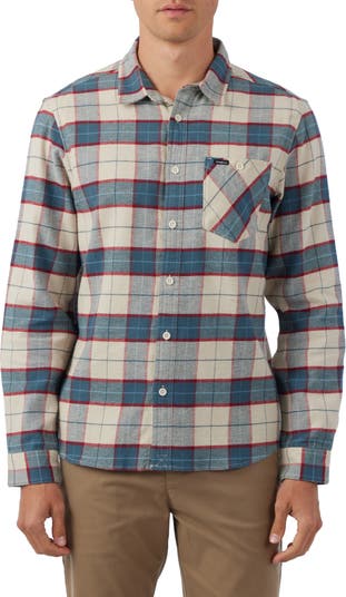 O'Neill Redmond Plaid Stretch Flannel Button-Up Shirt | Nordstrom