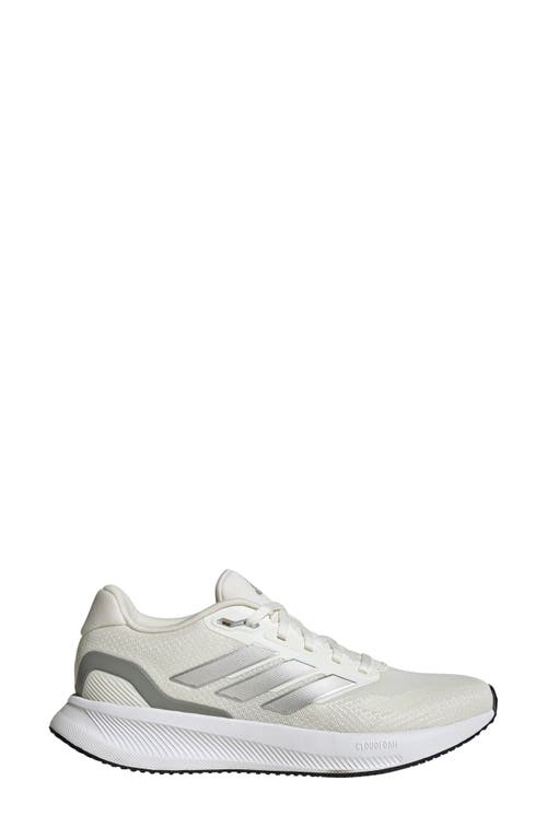 Adidas Originals Adidas Run Falcon 5 Running Shoe In Off White/silver/black