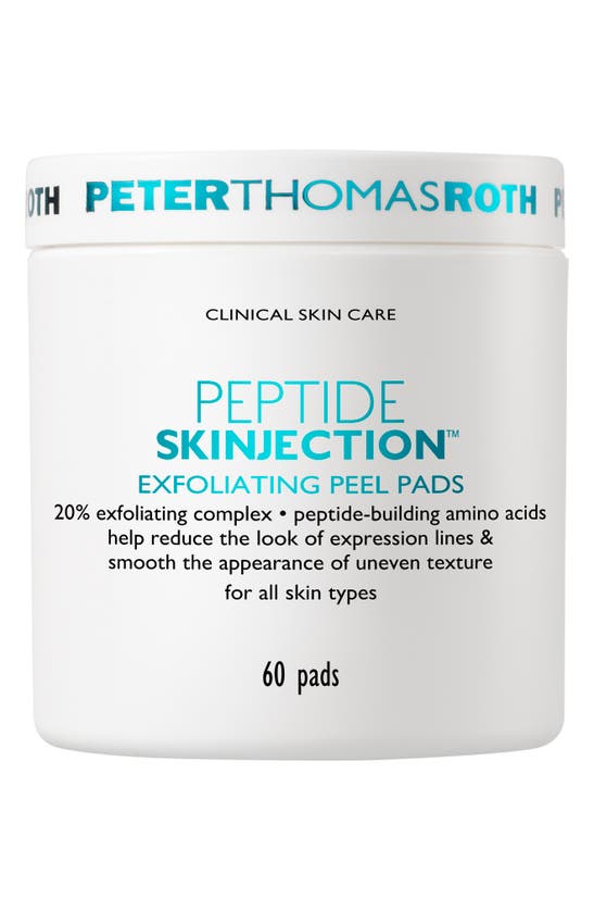 Peter Thomas Roth Peptide Skinjection Exfoliating Peel Pads, 60 Count In White