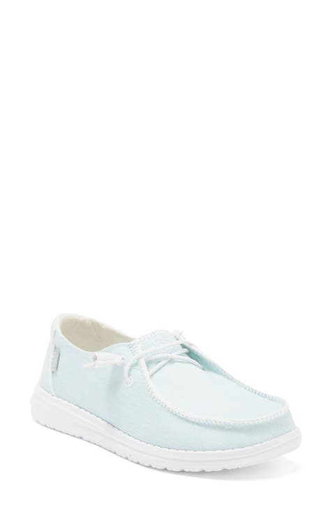 Hey Dude Women's Wendy Stretch Sparkling White Size 8 Gently for sale  online