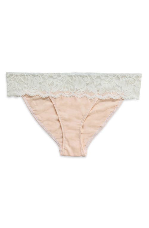 Everviolet Astrid Low Cut Panties In White/blush