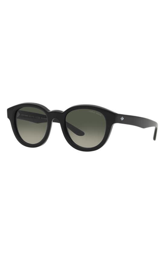 Shop Armani Exchange 49mm Gradient Small Phantos Sunglasses In Black
