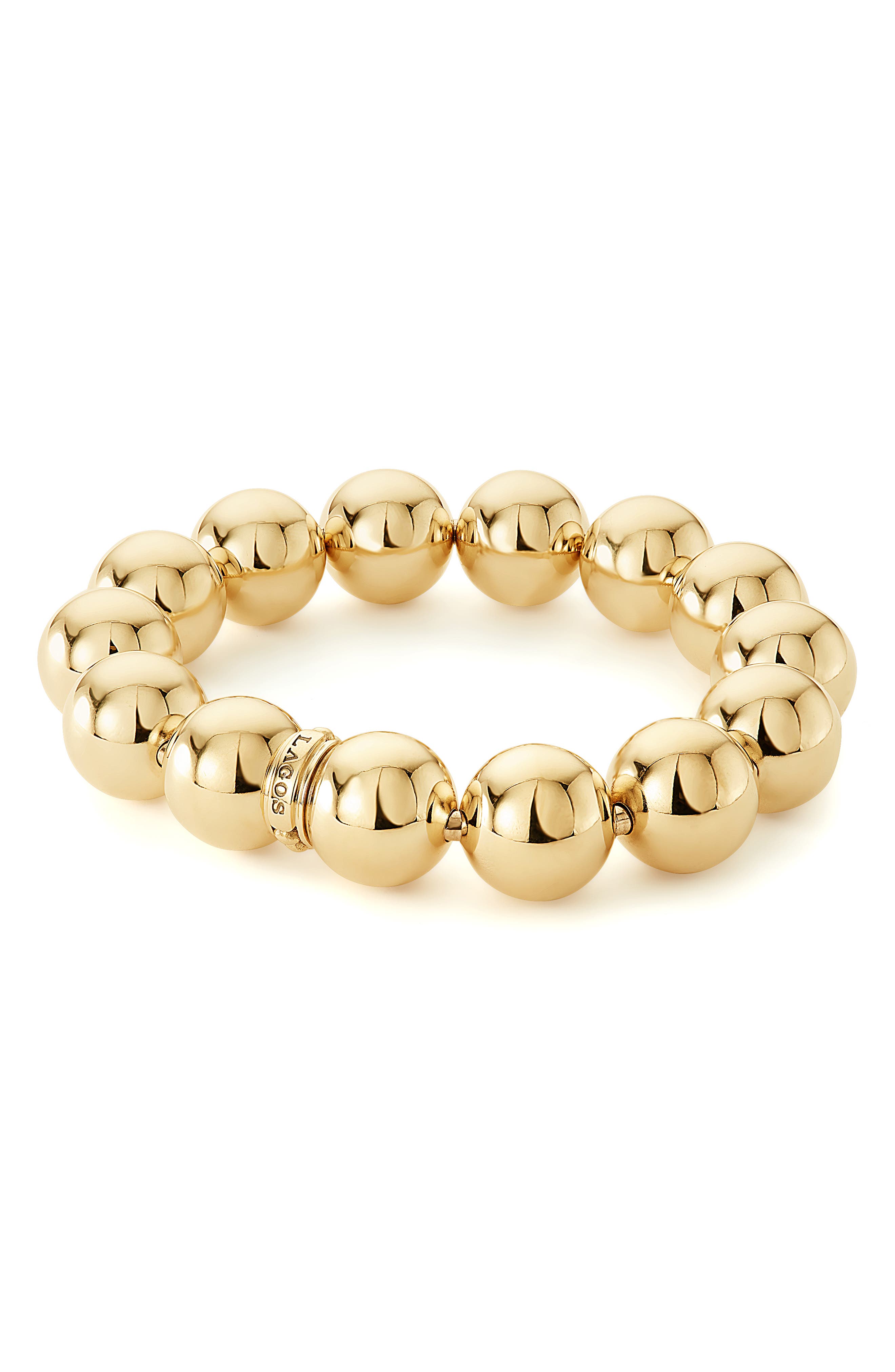 LAGOS 18K Gold Stretch Bracelet Nordstrom