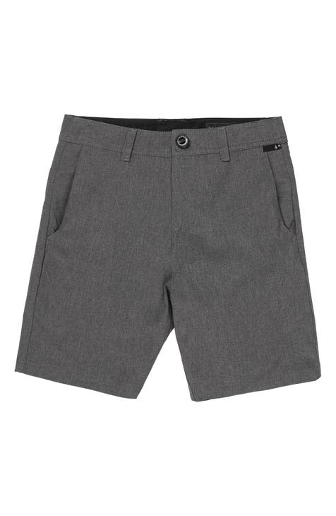 Outerstuff Youth Heathered Gray Los Angeles Lakers Wingback Shorts in Heather Gray