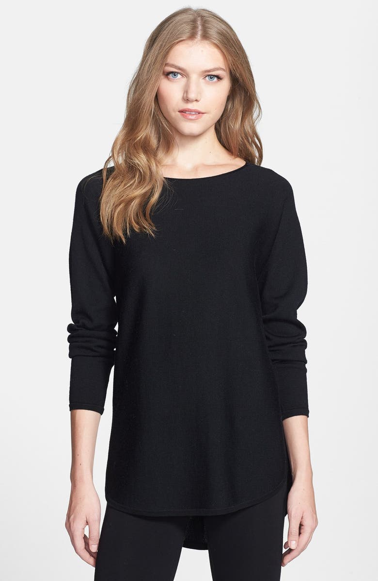 Eileen Fisher Shirttail Hem Merino Sweater (Regular & Petite) | Nordstrom