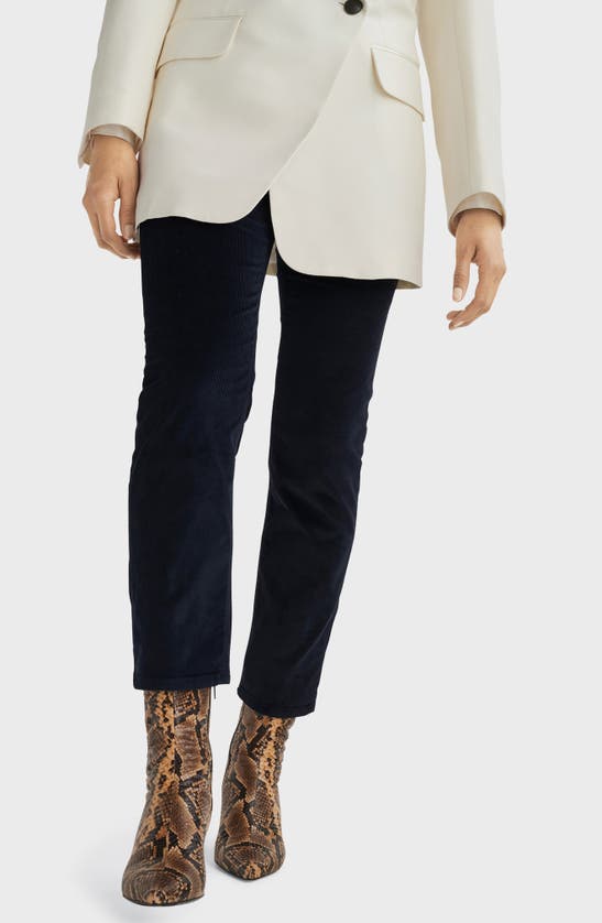 Rag & Bone Wren Slim-straight Corduroy Pants In Salute