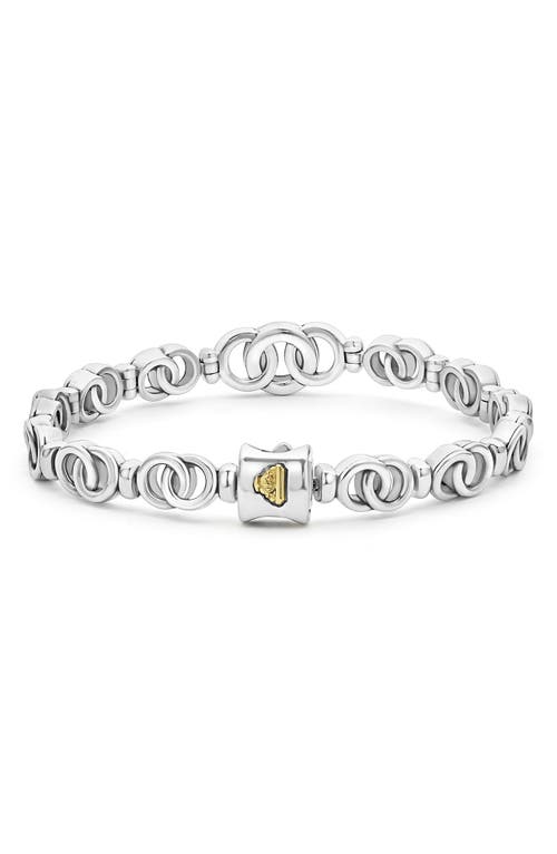 Lagos Interlocking Circle Bracelet In Two-tone