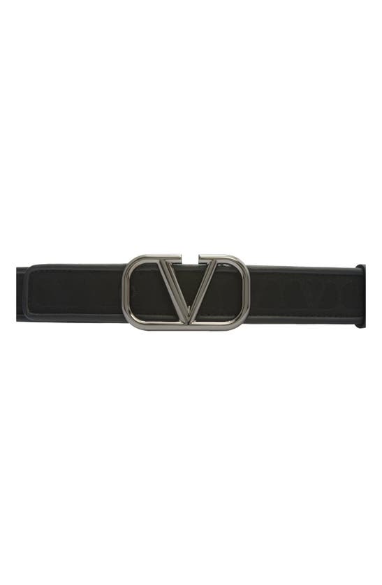 Shop Valentino Garavani Vlogo Belt In Nero