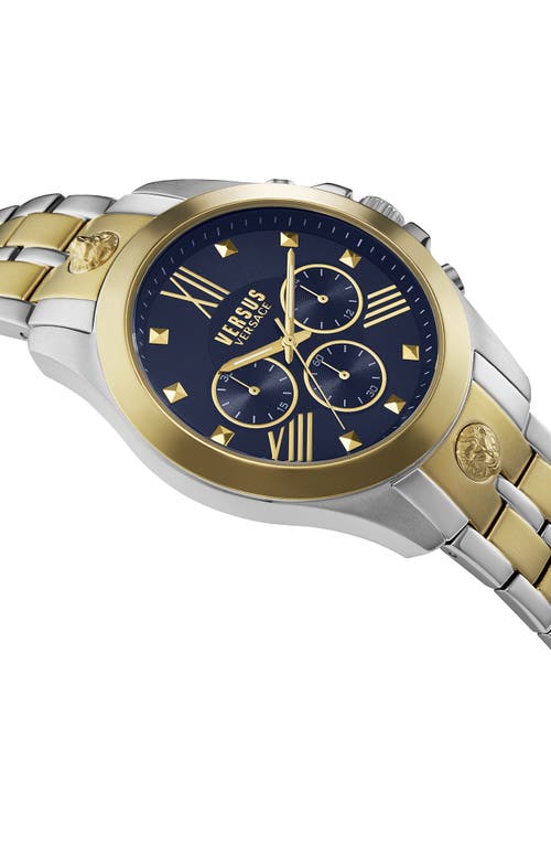 Shop Versus Versace Chrono Lion Chronograph Bracelet Watch, 44mm In Two Tone