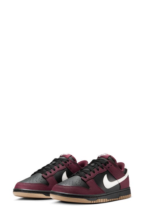 Shop Nike Dunk Low Next Nature Basketball Sneaker In Burgundy Crush/phantom/black