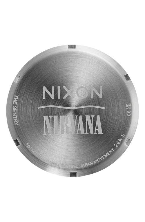 Nixon Nirvana Sentry Leather Strap Watch, 42mm In Unplug Fade