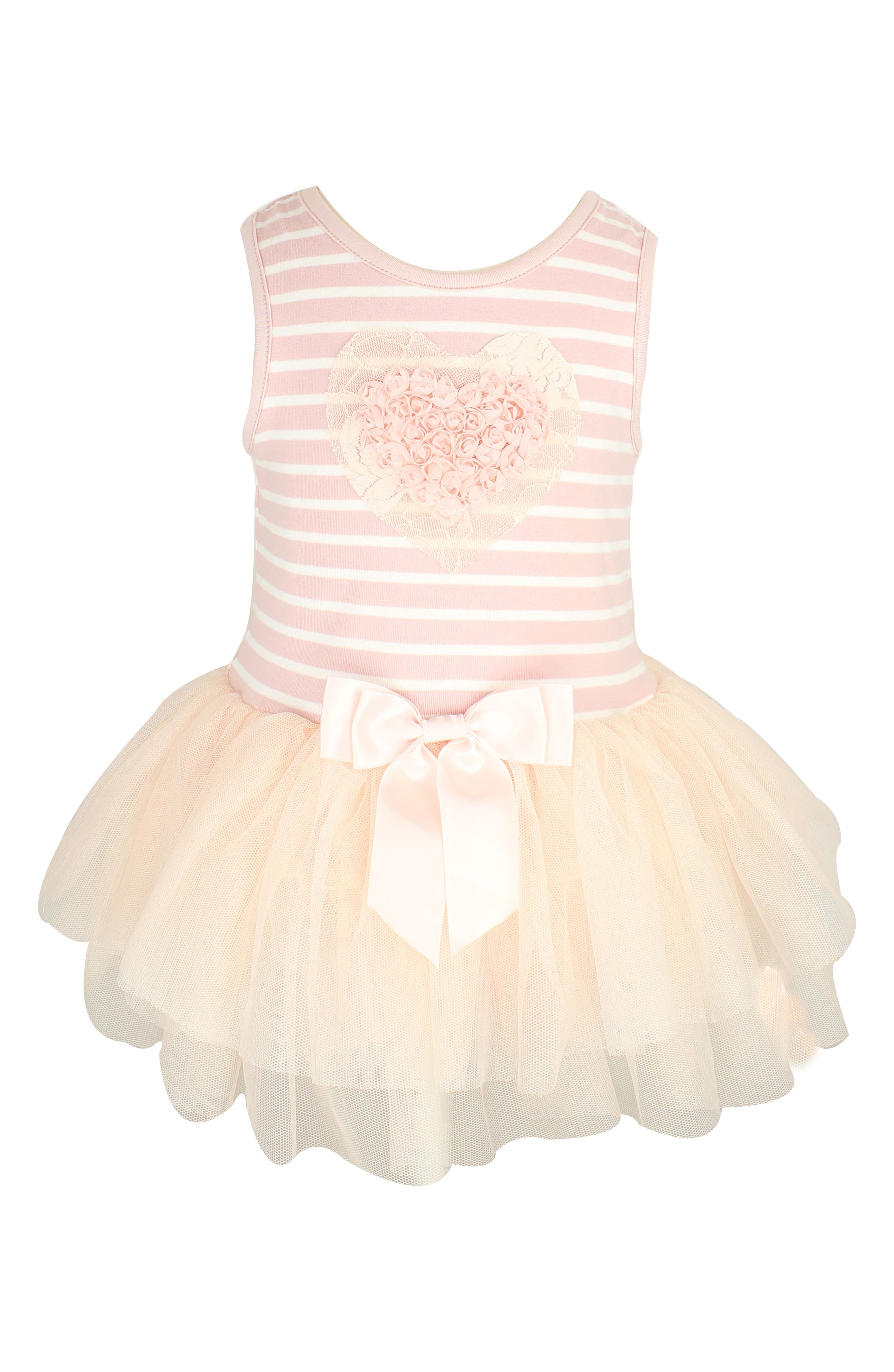 popatu rosette tulle dress