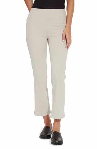 Spanx Stretch Twill Wide Leg Crop Pants In Almond At Nordstrom