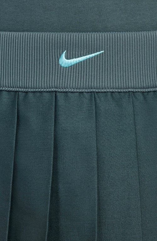 Shop Nike Kids' Sportswear Pleated Skirt In Vintage Green/green Frost