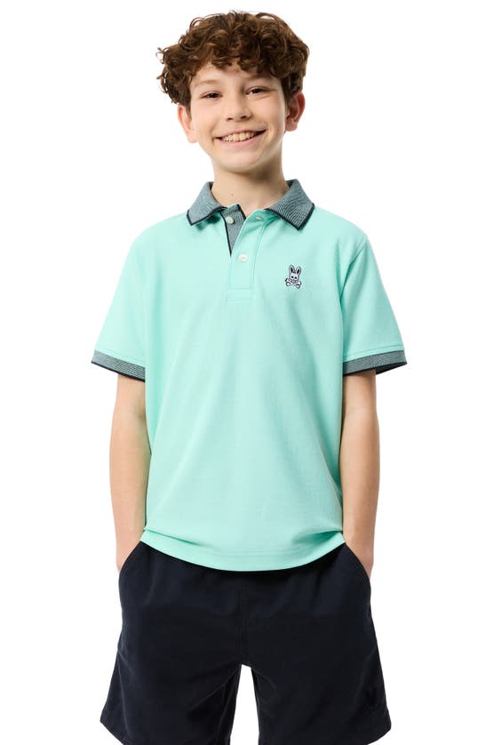 PSYCHO BUNNY PSYCHO BUNNY KIDS' SOUTHPORT COTTON PIQUÉ KNIT POLO 