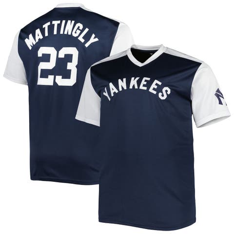 Men's Mitchell & Ness Don Mattingly Navy New York Yankees 1995 Authentic Cooperstown Collection Mesh Batting Practice Jersey Size: Small