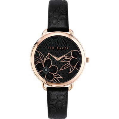 Ted Baker London Hettie Leather Strap Watch, 37mm