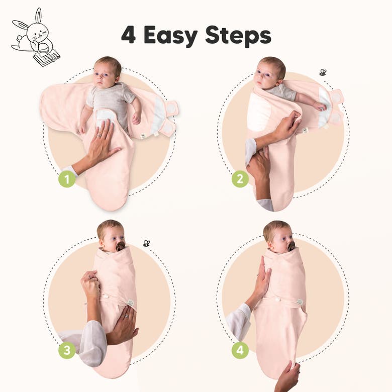 Keababies 3-pack Soothe Swaddle Wraps In Angelic
