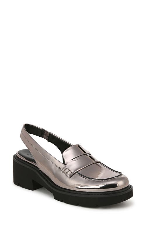 Nordstrom Naturalizer Darry Slingback Platform Penny Loafer Pewter Faux Leather at Nordstrom The Summit