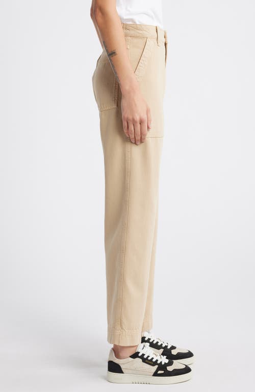 Shop Treasure & Bond Cotton Blend Utility Pants In Tan Travertine