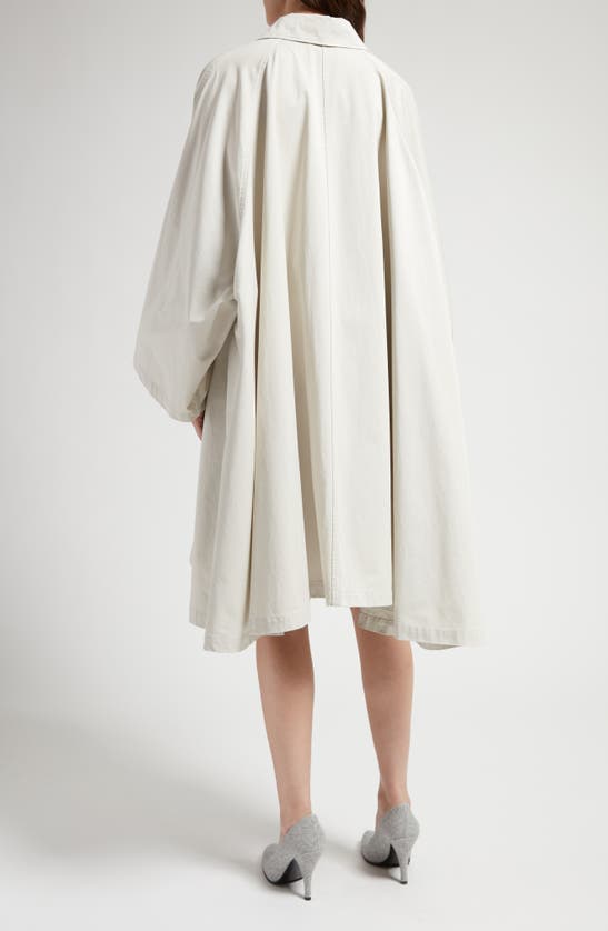 Shop The Row Leinster A-line Cotton Trench Coat In Ivory
