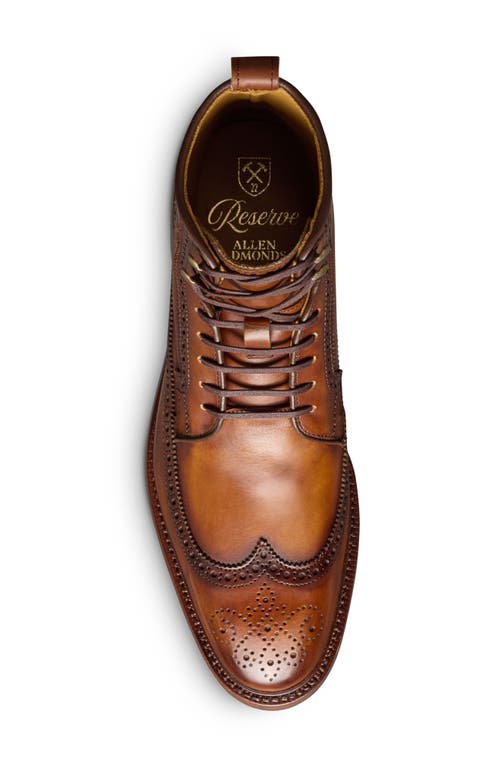 Shop Allen Edmonds Maddox Wingtip Lace-up Boot In Coffee