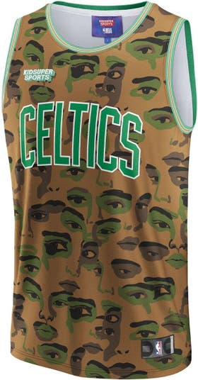 Boston Celtics NBA & KidSuper Studios by Fanatics Unisex Hometown Jersey -  Brown